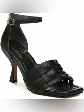 Franco Sarto Black Strappy Heels